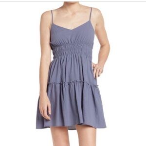 Lumiere Elegant Blue Cami Mini Dress Size S